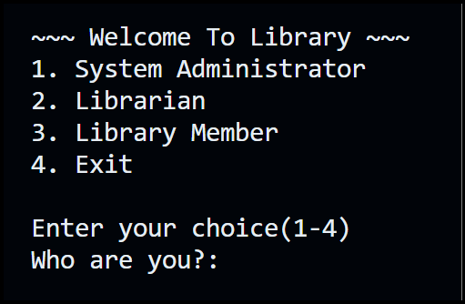 Python Library System